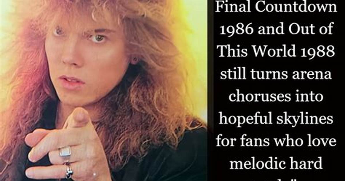 Joey Tempest: a Look into the Rock Star's Romantic Life